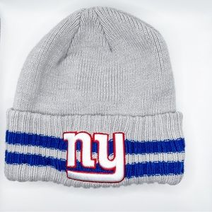 NFL~New Era ~ knit winter hat~ NY Giants~ grey~ good condition